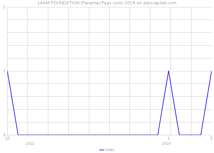 LAAM FOUNDATION (Panama) Page visits 2024 