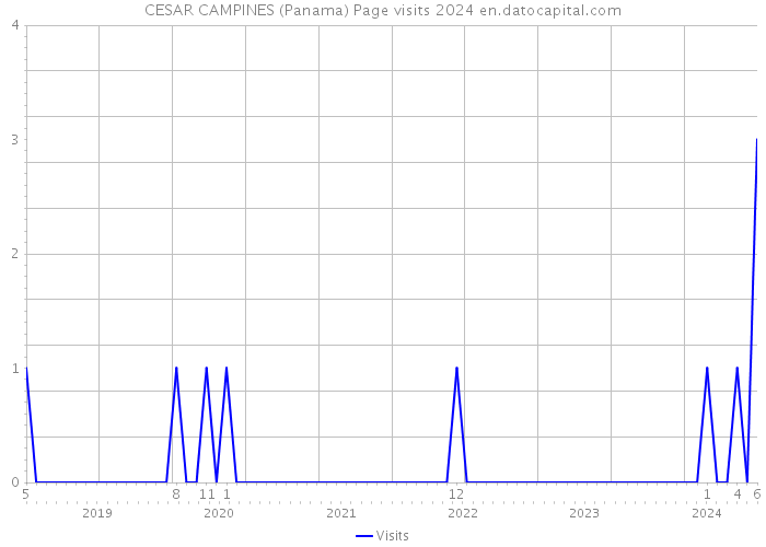 CESAR CAMPINES (Panama) Page visits 2024 