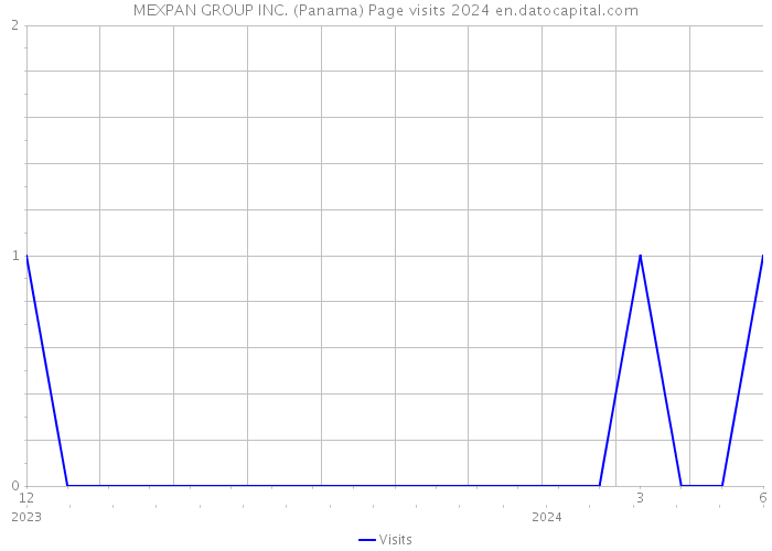 MEXPAN GROUP INC. (Panama) Page visits 2024 