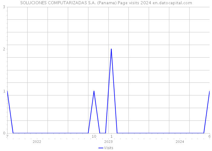 SOLUCIONES COMPUTARIZADAS S.A. (Panama) Page visits 2024 