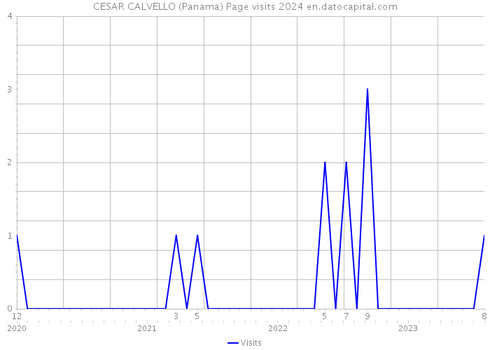 CESAR CALVELLO (Panama) Page visits 2024 