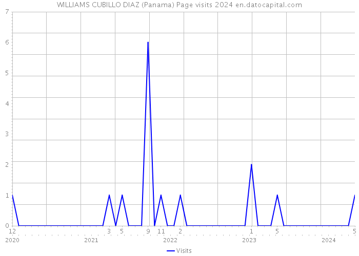 WILLIAMS CUBILLO DIAZ (Panama) Page visits 2024 