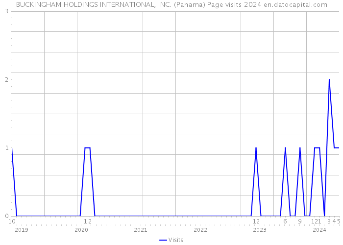BUCKINGHAM HOLDINGS INTERNATIONAL, INC. (Panama) Page visits 2024 
