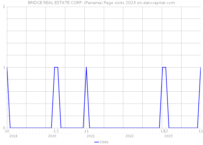 BRIDGE REAL ESTATE CORP. (Panama) Page visits 2024 