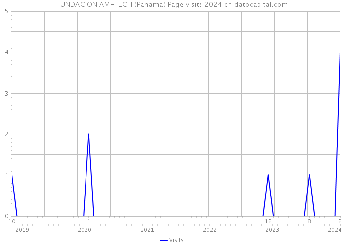 FUNDACION AM-TECH (Panama) Page visits 2024 