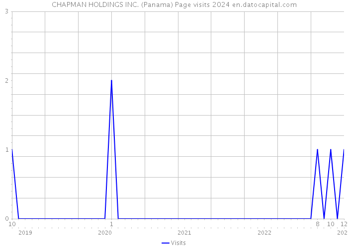 CHAPMAN HOLDINGS INC. (Panama) Page visits 2024 