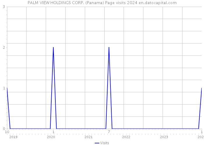 PALM VIEW HOLDINGS CORP. (Panama) Page visits 2024 