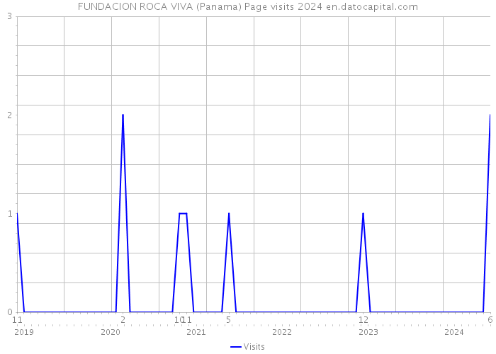 FUNDACION ROCA VIVA (Panama) Page visits 2024 