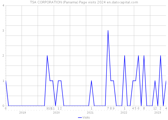 TSA CORPORATION (Panama) Page visits 2024 