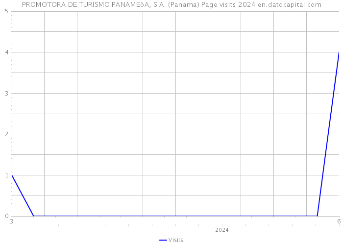 PROMOTORA DE TURISMO PANAMEöA, S.A. (Panama) Page visits 2024 