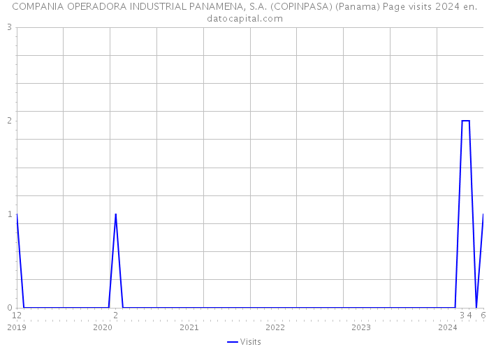 COMPANIA OPERADORA INDUSTRIAL PANAMENA, S.A. (COPINPASA) (Panama) Page visits 2024 