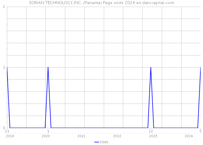 SORIAN TECHNOLOGY,INC. (Panama) Page visits 2024 