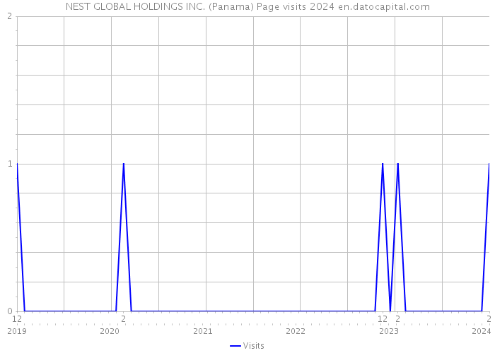 NEST GLOBAL HOLDINGS INC. (Panama) Page visits 2024 