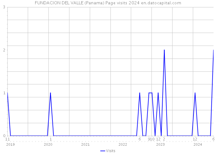 FUNDACION DEL VALLE (Panama) Page visits 2024 