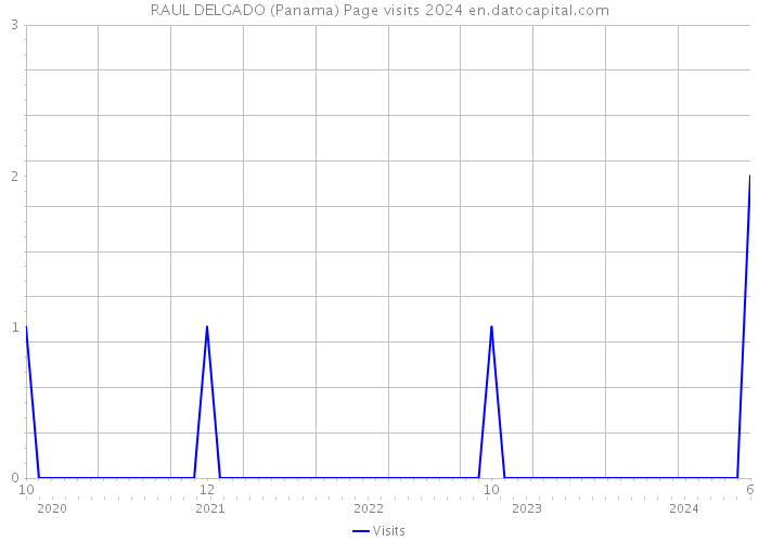 RAUL DELGADO (Panama) Page visits 2024 
