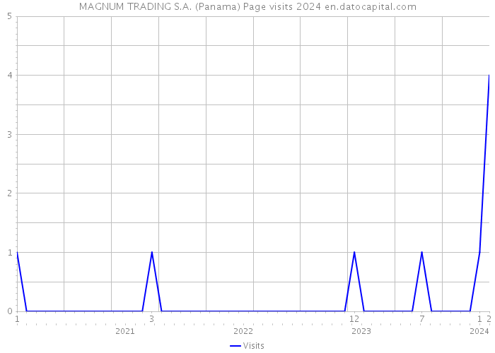 MAGNUM TRADING S.A. (Panama) Page visits 2024 