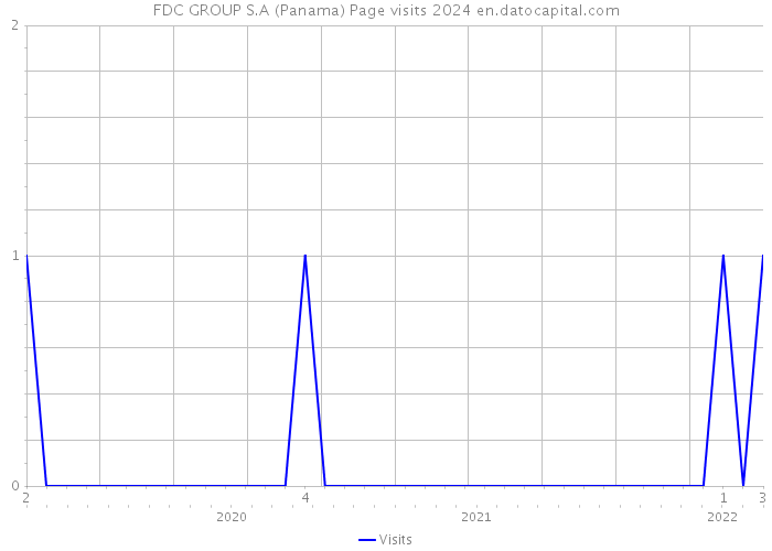 FDC GROUP S.A (Panama) Page visits 2024 