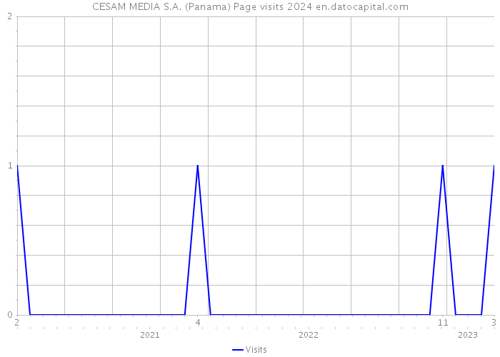 CESAM MEDIA S.A. (Panama) Page visits 2024 