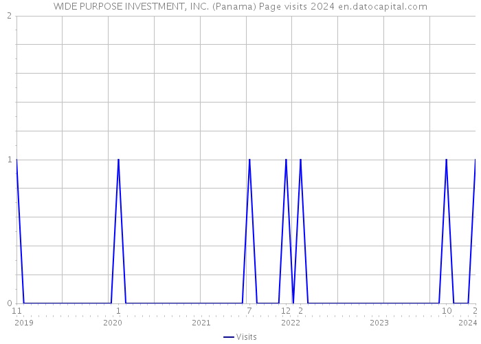 WIDE PURPOSE INVESTMENT, INC. (Panama) Page visits 2024 