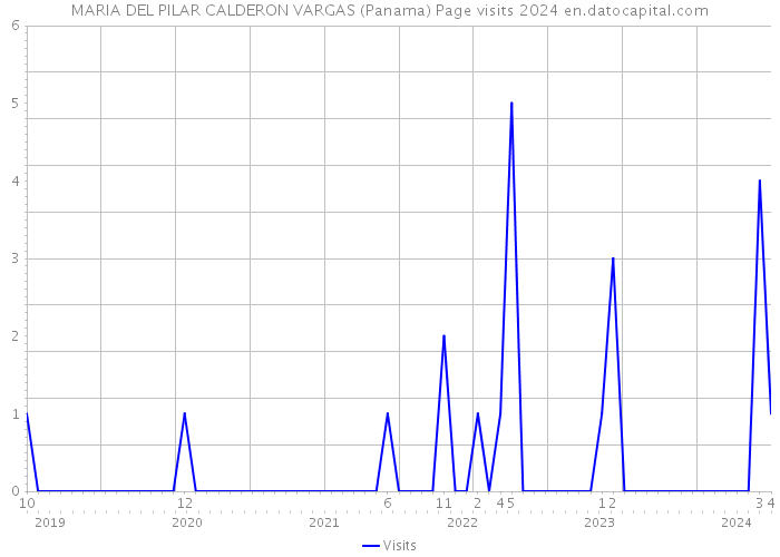 MARIA DEL PILAR CALDERON VARGAS (Panama) Page visits 2024 