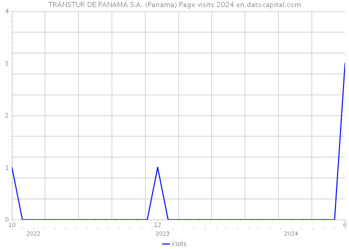 TRANSTUR DE PANAMA S.A. (Panama) Page visits 2024 