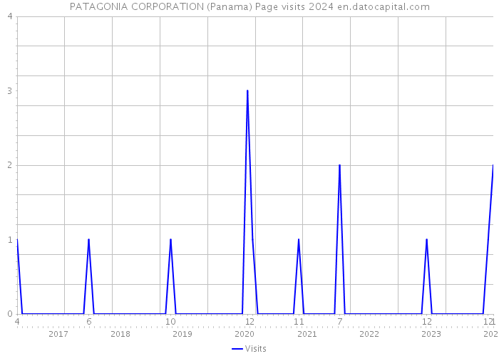 PATAGONIA CORPORATION (Panama) Page visits 2024 