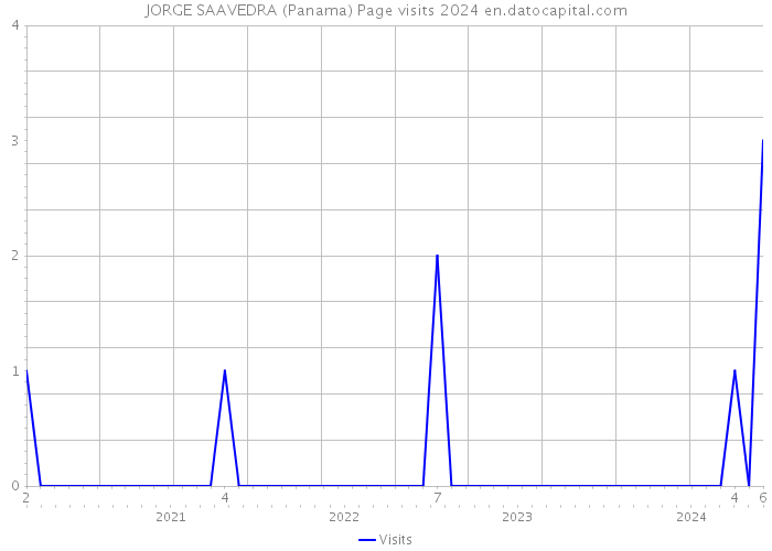 JORGE SAAVEDRA (Panama) Page visits 2024 