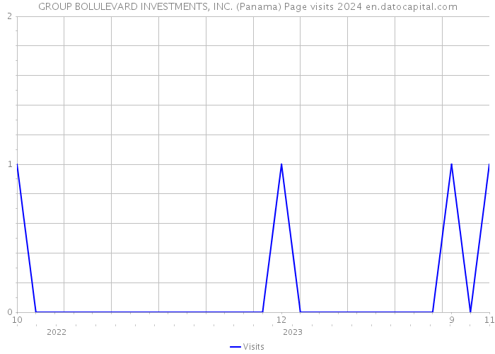 GROUP BOLULEVARD INVESTMENTS, INC. (Panama) Page visits 2024 