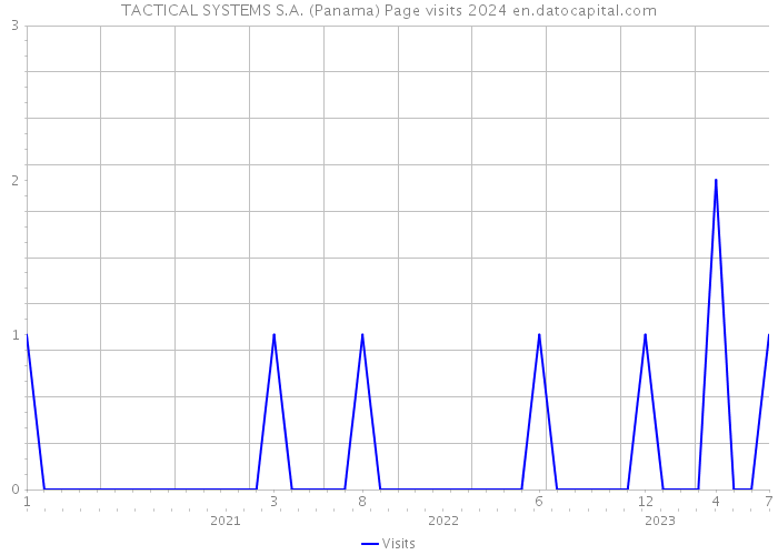 TACTICAL SYSTEMS S.A. (Panama) Page visits 2024 