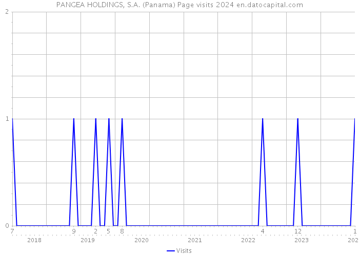 PANGEA HOLDINGS, S.A. (Panama) Page visits 2024 