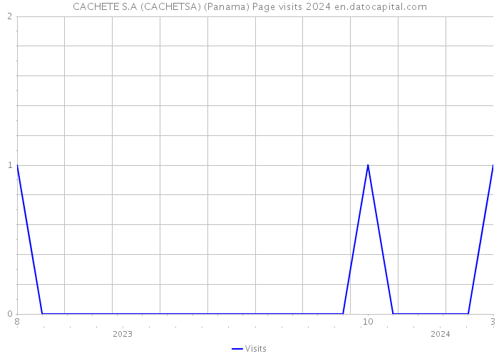 CACHETE S.A (CACHETSA) (Panama) Page visits 2024 