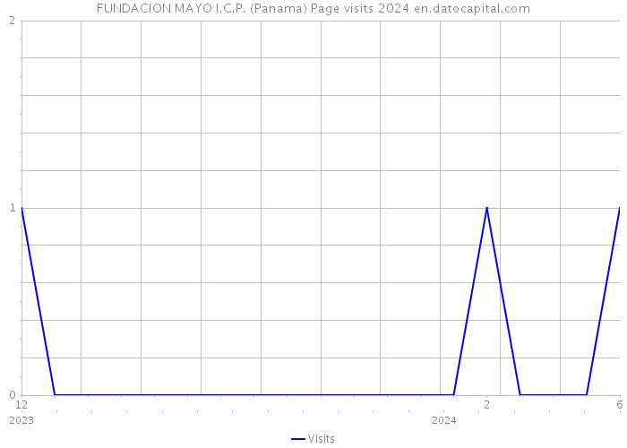 FUNDACION MAYO I.C.P. (Panama) Page visits 2024 