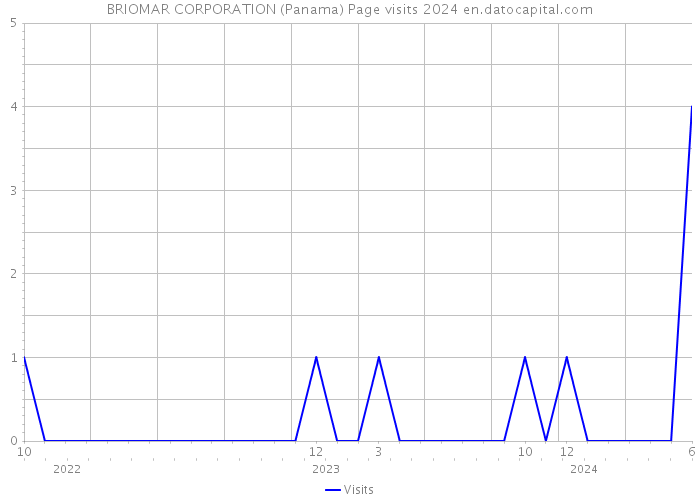 BRIOMAR CORPORATION (Panama) Page visits 2024 