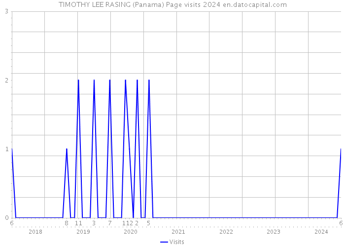 TIMOTHY LEE RASING (Panama) Page visits 2024 