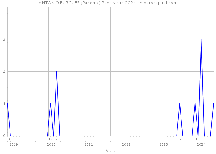 ANTONIO BURGUES (Panama) Page visits 2024 