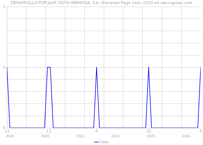DESARROLLO POPULAR VISTA HERMOSA, S.A. (Panama) Page visits 2024 
