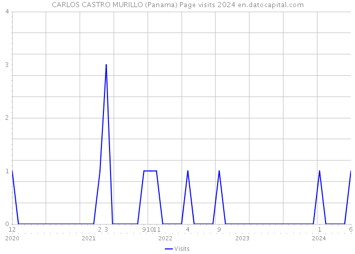 CARLOS CASTRO MURILLO (Panama) Page visits 2024 