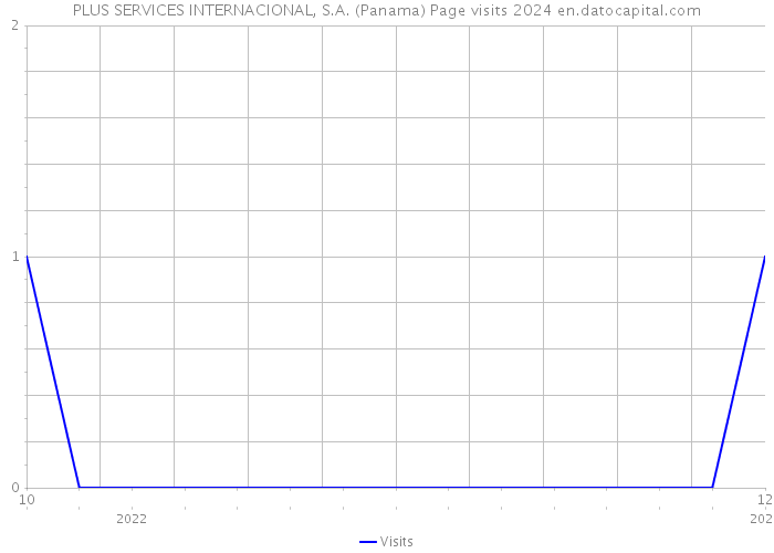 PLUS SERVICES INTERNACIONAL, S.A. (Panama) Page visits 2024 