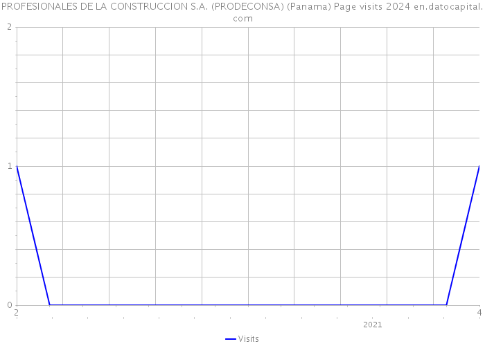 PROFESIONALES DE LA CONSTRUCCION S.A. (PRODECONSA) (Panama) Page visits 2024 