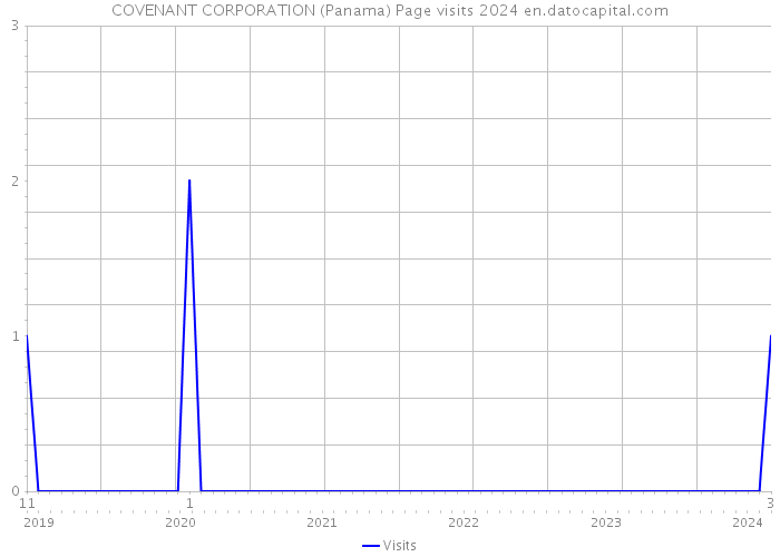 COVENANT CORPORATION (Panama) Page visits 2024 