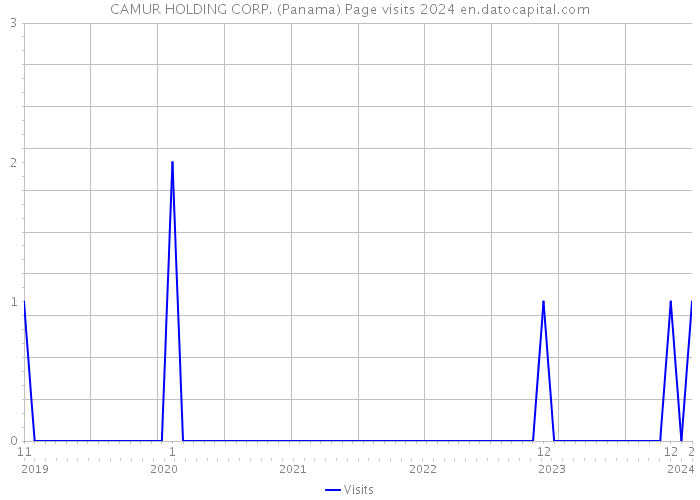 CAMUR HOLDING CORP. (Panama) Page visits 2024 