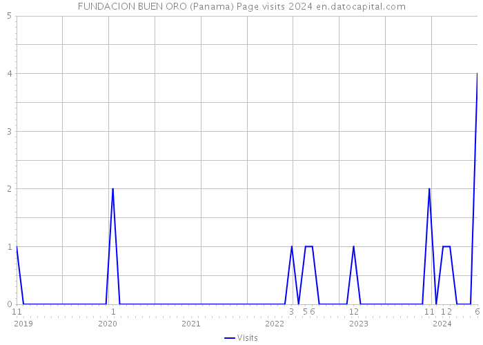 FUNDACION BUEN ORO (Panama) Page visits 2024 