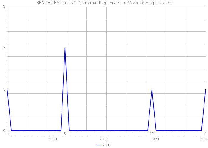 BEACH REALTY, INC. (Panama) Page visits 2024 