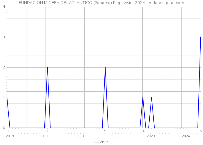 FUNDACION MINERA DEL ATLANTICO (Panama) Page visits 2024 