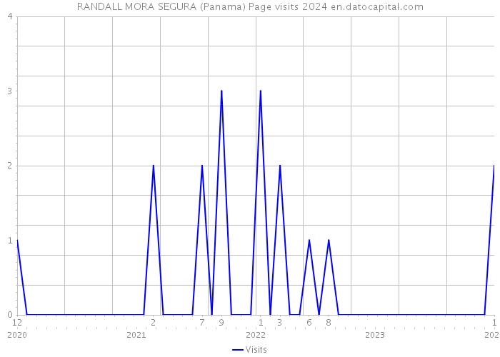 RANDALL MORA SEGURA (Panama) Page visits 2024 