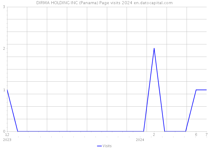DIRMA HOLDING INC (Panama) Page visits 2024 