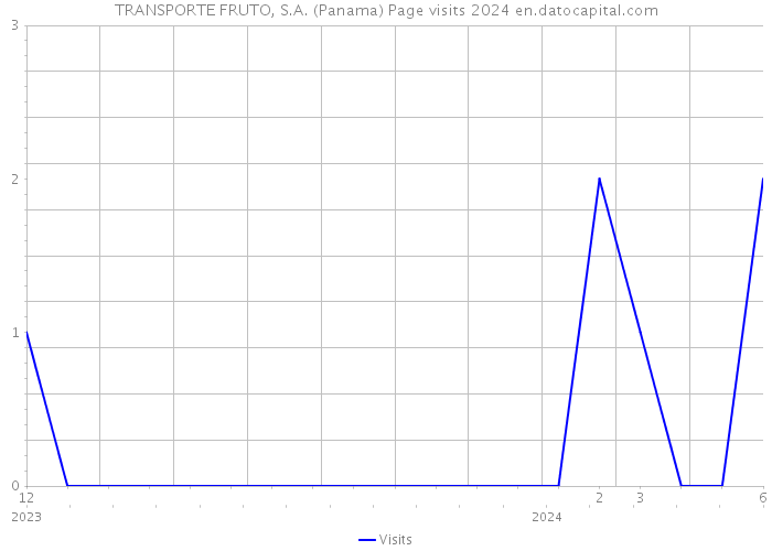 TRANSPORTE FRUTO, S.A. (Panama) Page visits 2024 