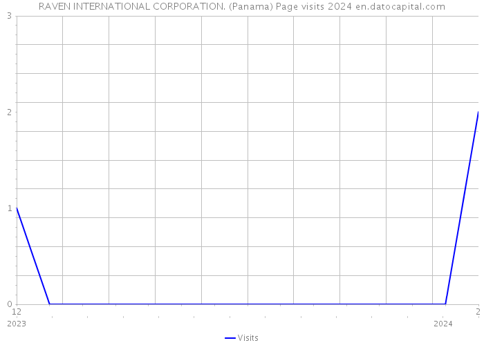 RAVEN INTERNATIONAL CORPORATION. (Panama) Page visits 2024 