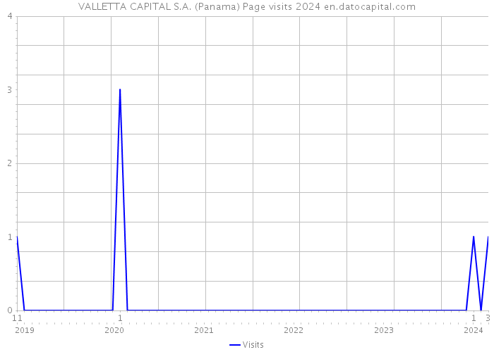 VALLETTA CAPITAL S.A. (Panama) Page visits 2024 
