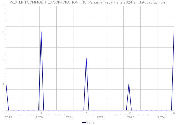 WESTERN COMMODITIES CORPORATION, INC (Panama) Page visits 2024 
